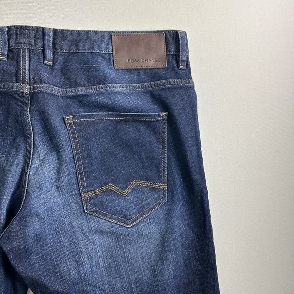 Hugo Boss Orange 24 Barcelona Today Denim Jeans Mens Size W38 L29 Dark Wash Blue - Picture 7 of 11
